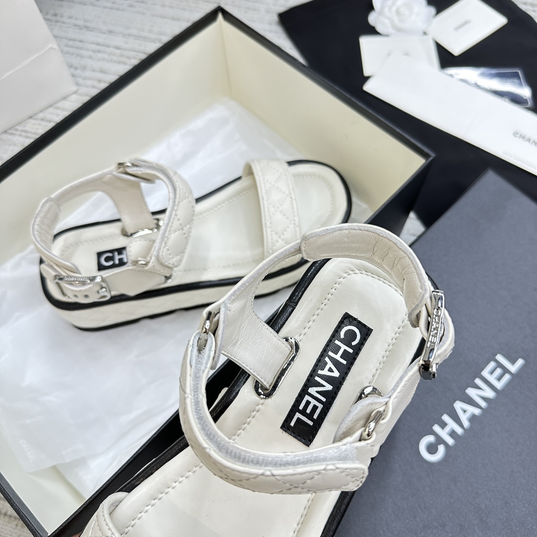 CHANEL2023ss厚底凉鞋专柜