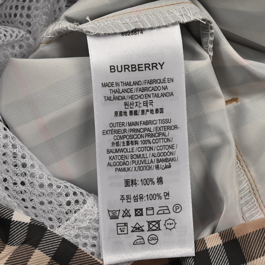 Burberry巴宝莉经典格纹无抽绳短裤 Vintage 复古格短裤