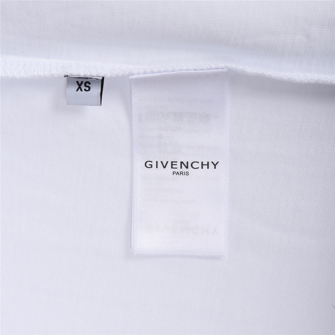 Givenchy/纪梵希23Fw春夏新款绿锁双扣印花短袖定制250克