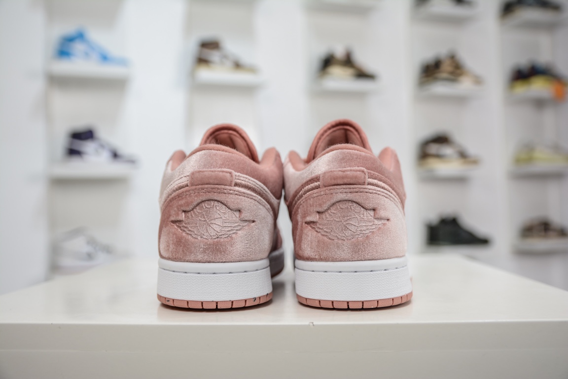 220 纯原版 Nike Air Jordan 1 Low AJ1 ”pink velvet” 粉丝绒 DQ8396-600
