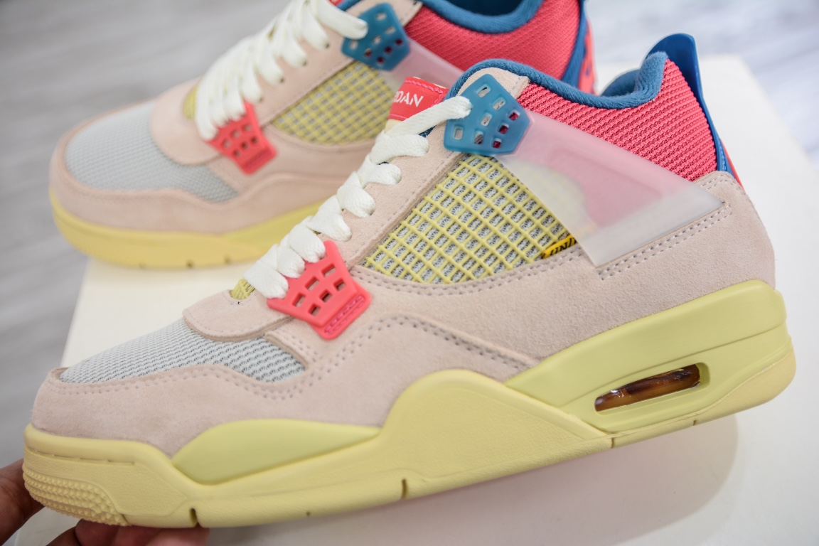 400 私人订单Union LA x Air Jordan 4 ”guava ice” 粉红蓝DC9533-800