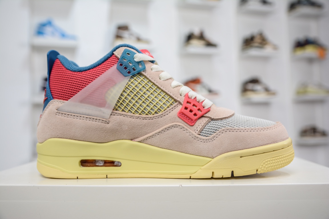 400 私人订单Union LA x Air Jordan 4 ”guava ice” 粉红蓝DC9533-800