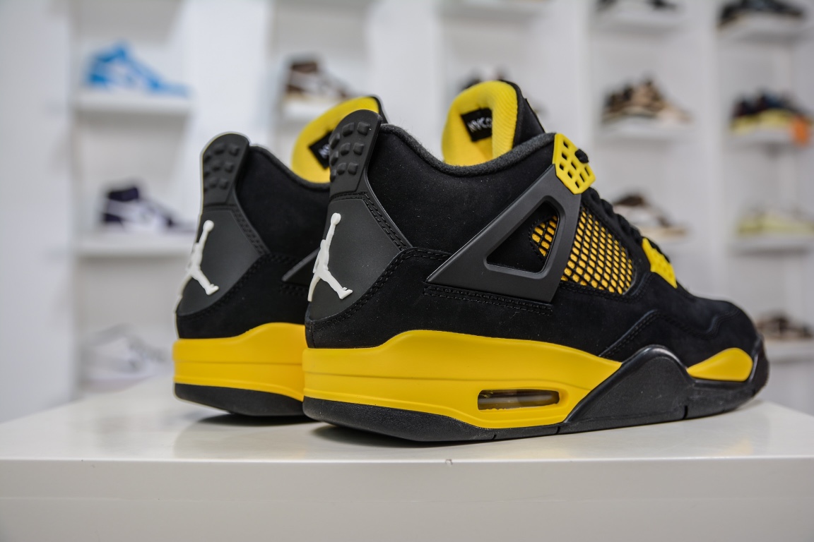 400 私人订单Air Jordan 4 ”Thunder”黑黄雷公 DH6927-017