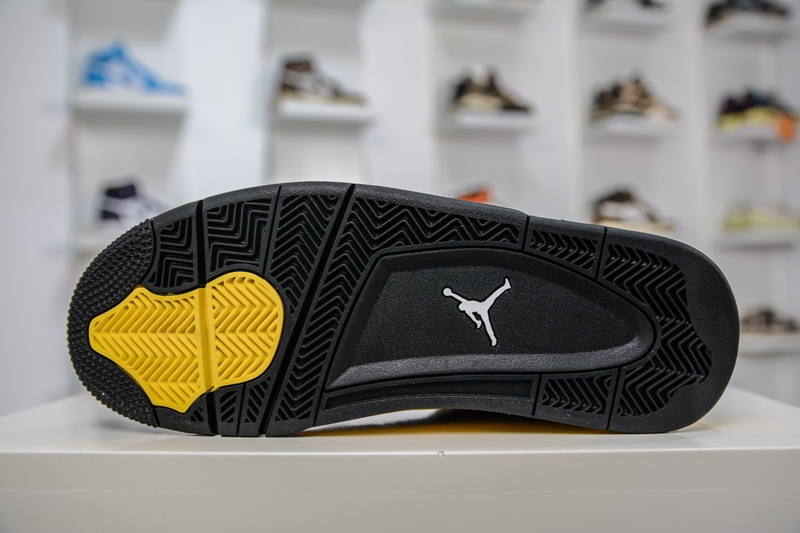 400 私人订单Air Jordan 4 ”Thunder”黑黄雷公 DH6927-017
