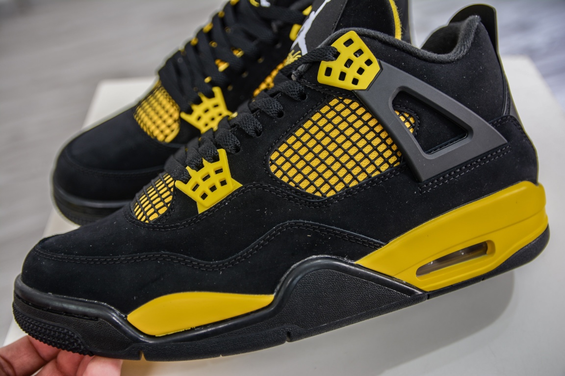 400 私人订单Air Jordan 4 ”Thunder”黑黄雷公 DH6927-017
