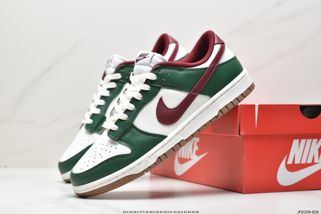 170 Nike Dunk Low “Gorge Green” 酒红白绿FB7160-161