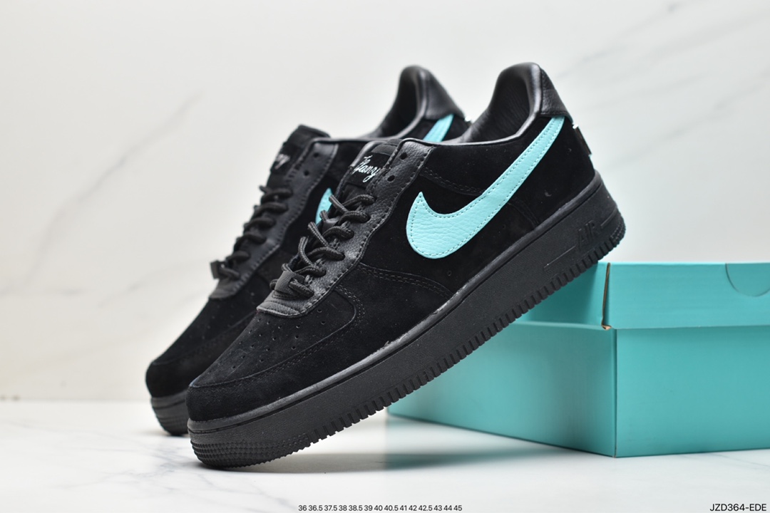 140 蒂芙尼/Tiffany & Co. x Nike Air Force 1 Low SP"1837"“联名黑蒂芙尼蓝”DZ1382-001