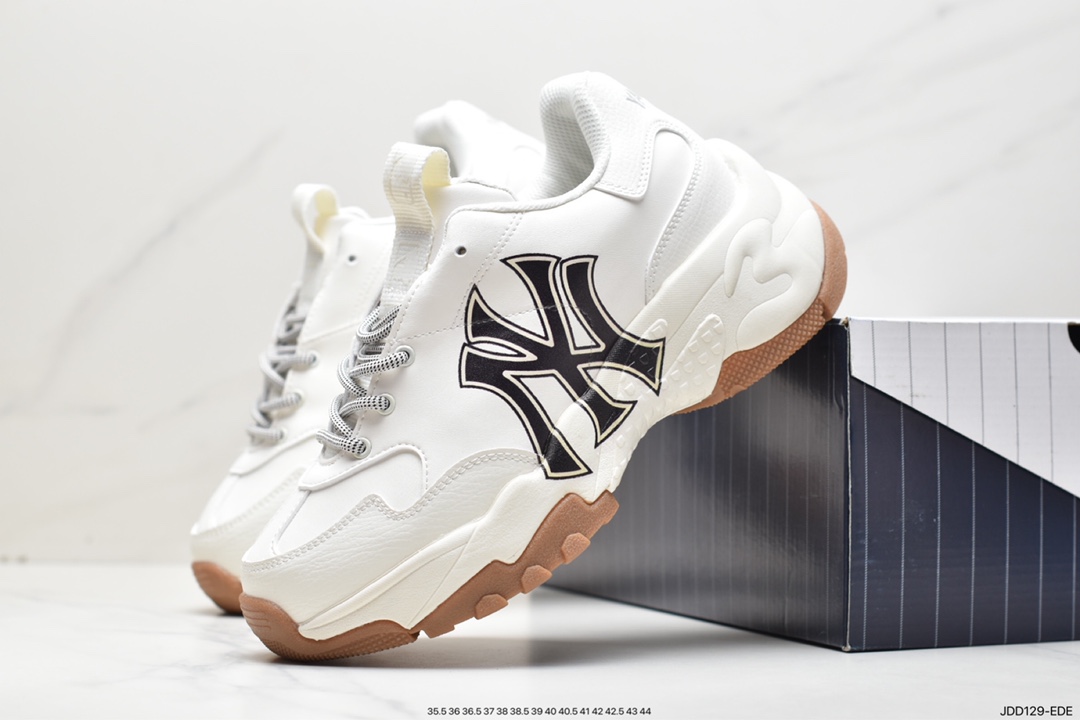 Yankees exclusive x MLB Big Ball Chunky A Running thick-soled jogging shoes