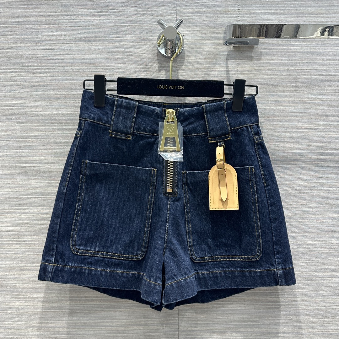 Buy AAA Cheap
 Louis Vuitton Clothing Jeans Shorts Cotton Denim Spring/Summer Collection
