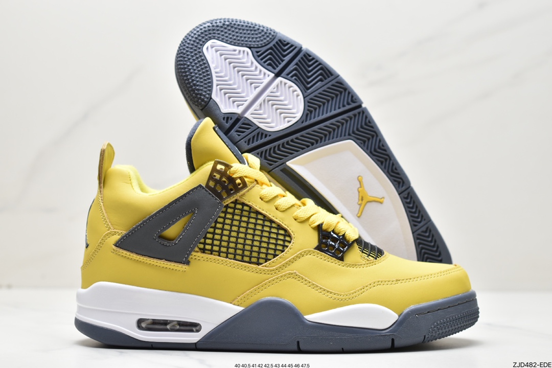 240 Air Jordan 4 Retro “Tour Yellow” 黑黄电母314254-702 CT8527-700 408452-700