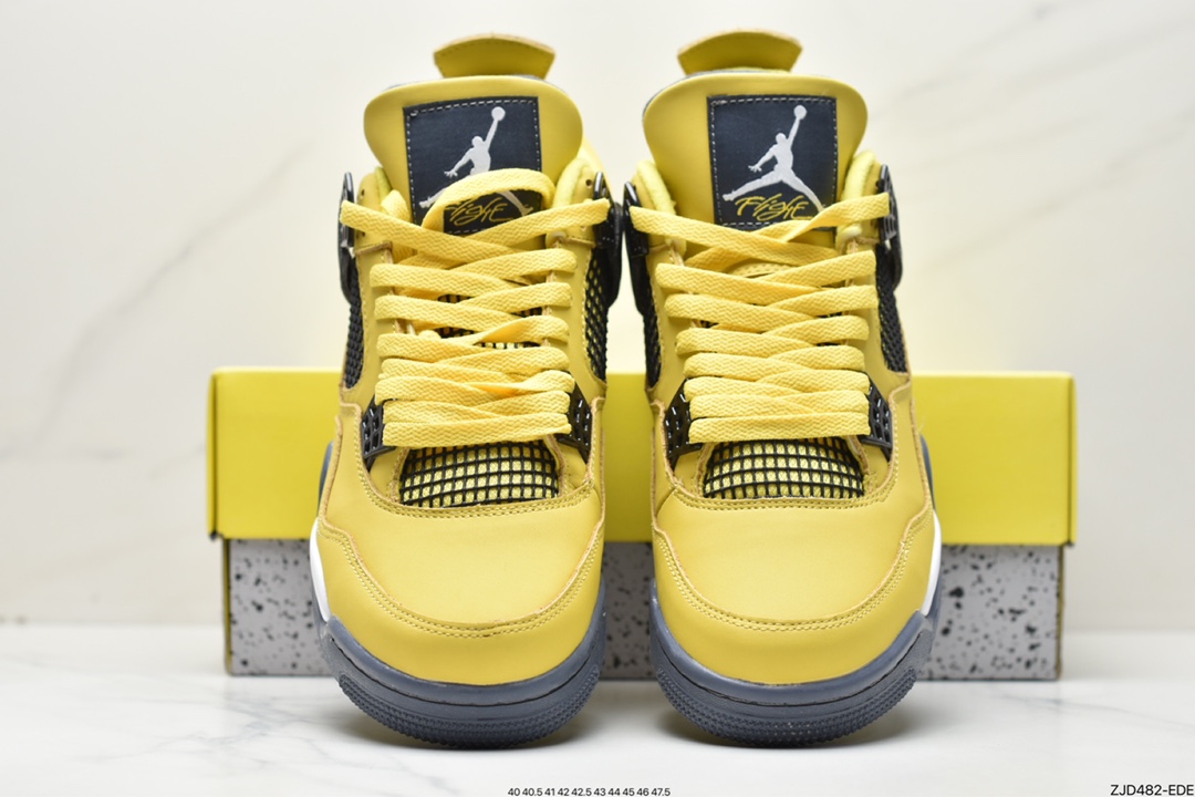 240 Air Jordan 4 Retro “Tour Yellow” 黑黄电母314254-702 CT8527-700 408452-700