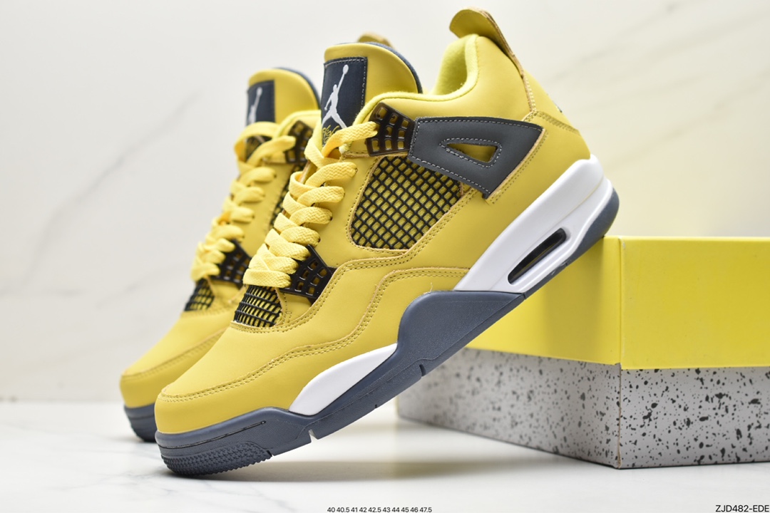 240 Air Jordan 4 Retro “Tour Yellow” 黑黄电母314254-702 CT8527-700 408452-700