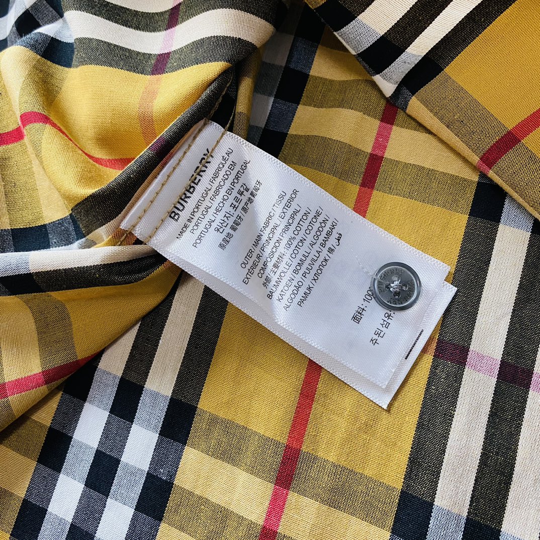 ！   三标齐全🔥官网款 可穿205斤❤ 巴宝莉 Burberry 原单品质 最新款 男装长袖衬衫 精选