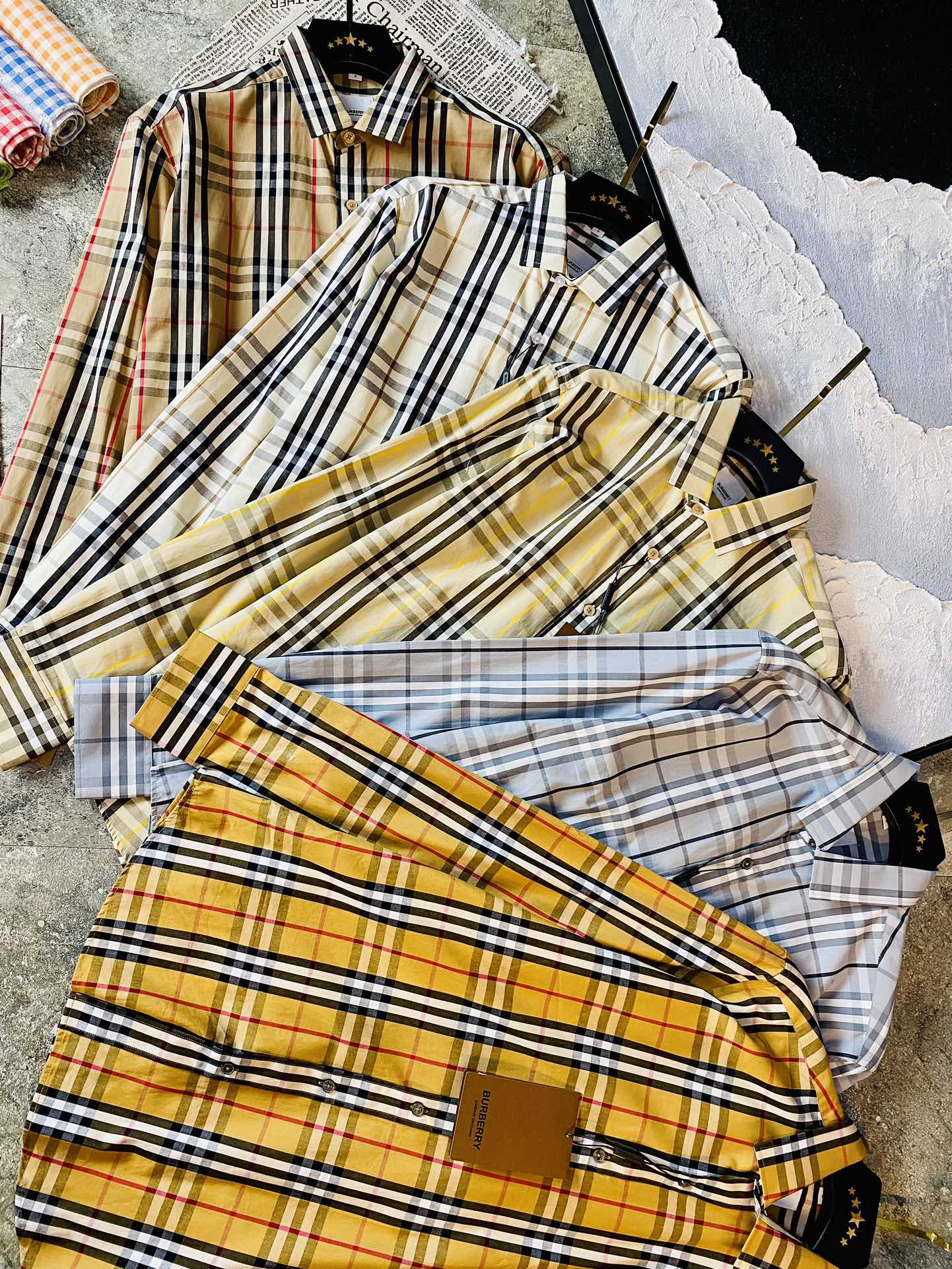 ！   三标齐全🔥官网款 可穿205斤❤ 巴宝莉 Burberry 原单品质 最新款 男装长袖衬衫 精选