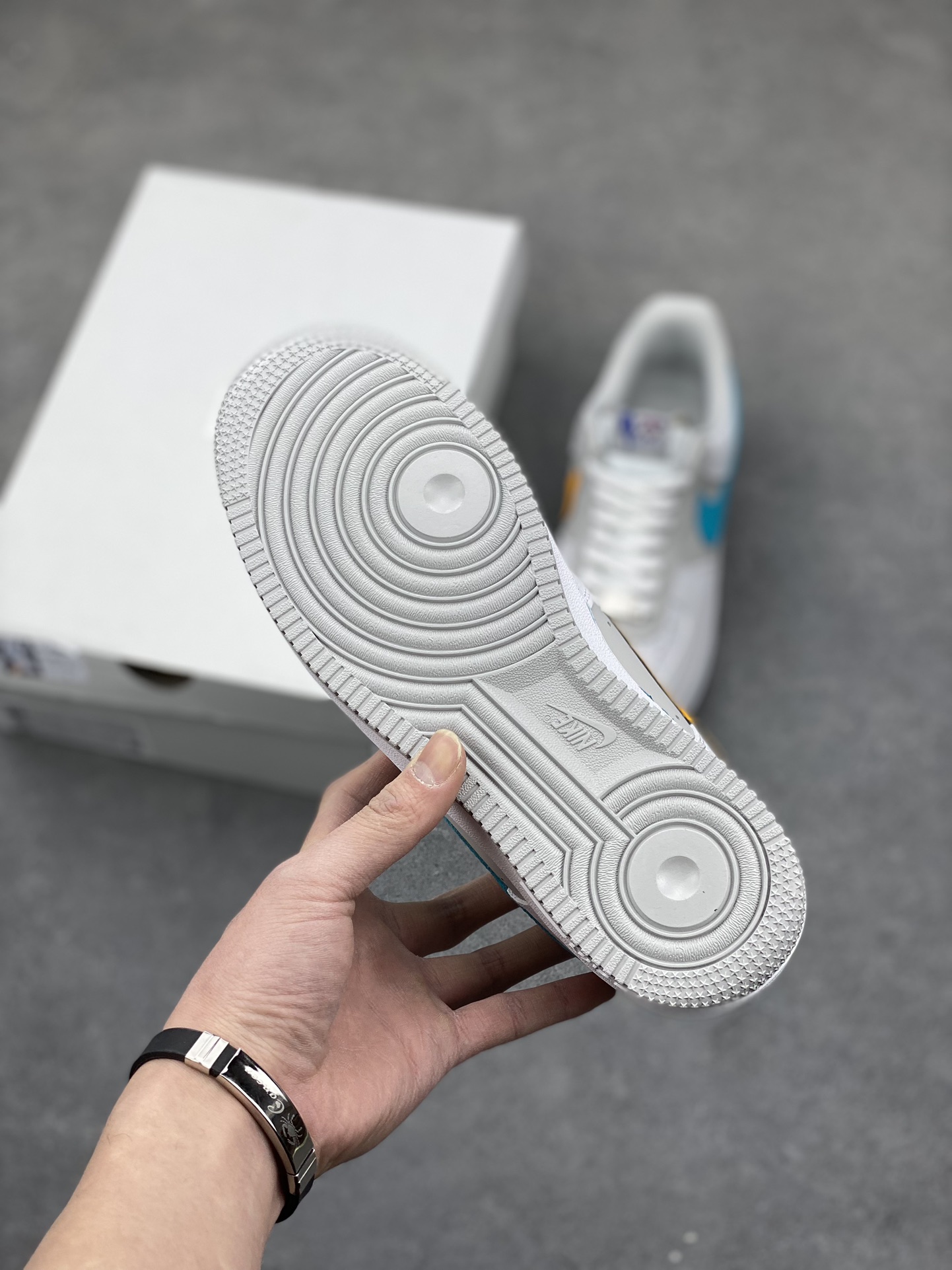 Nike Air Force 1 Low White/Grey/Blue Casual Sneakers - Sizes 36-45 7 i1677801224 8830 5