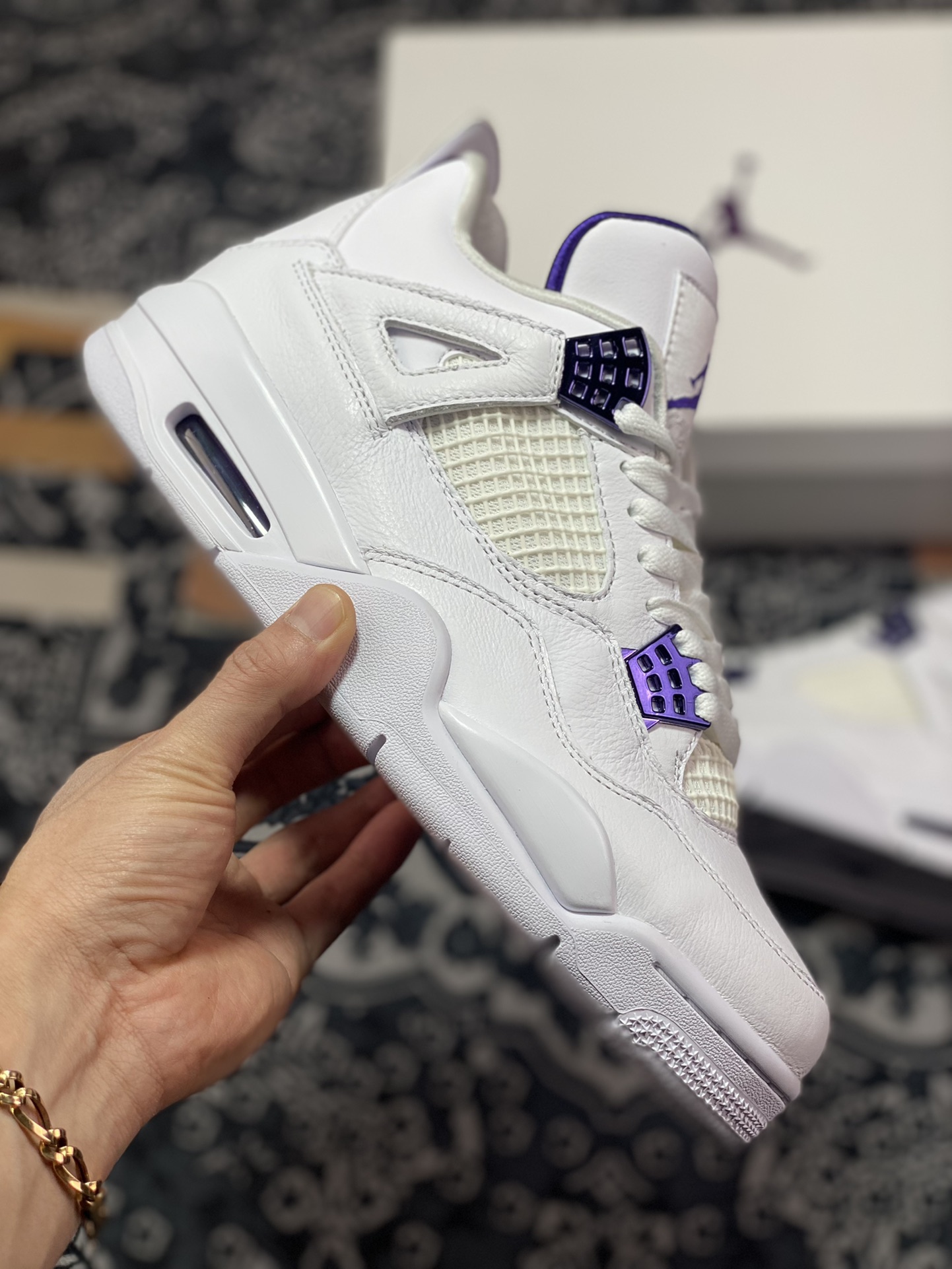 Air Jordan 4 Retro Purple Metallic 白紫 CT8527-115