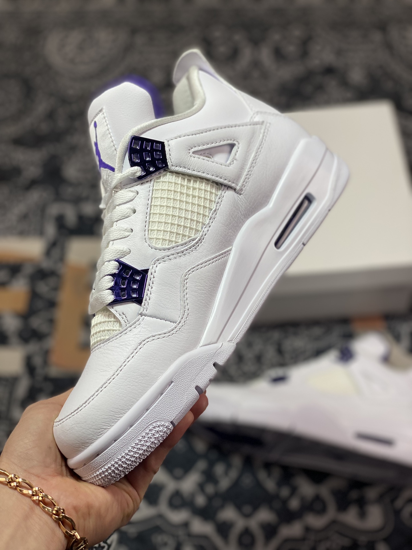 Air Jordan 4 Retro Purple Metallic 白紫 CT8527-115