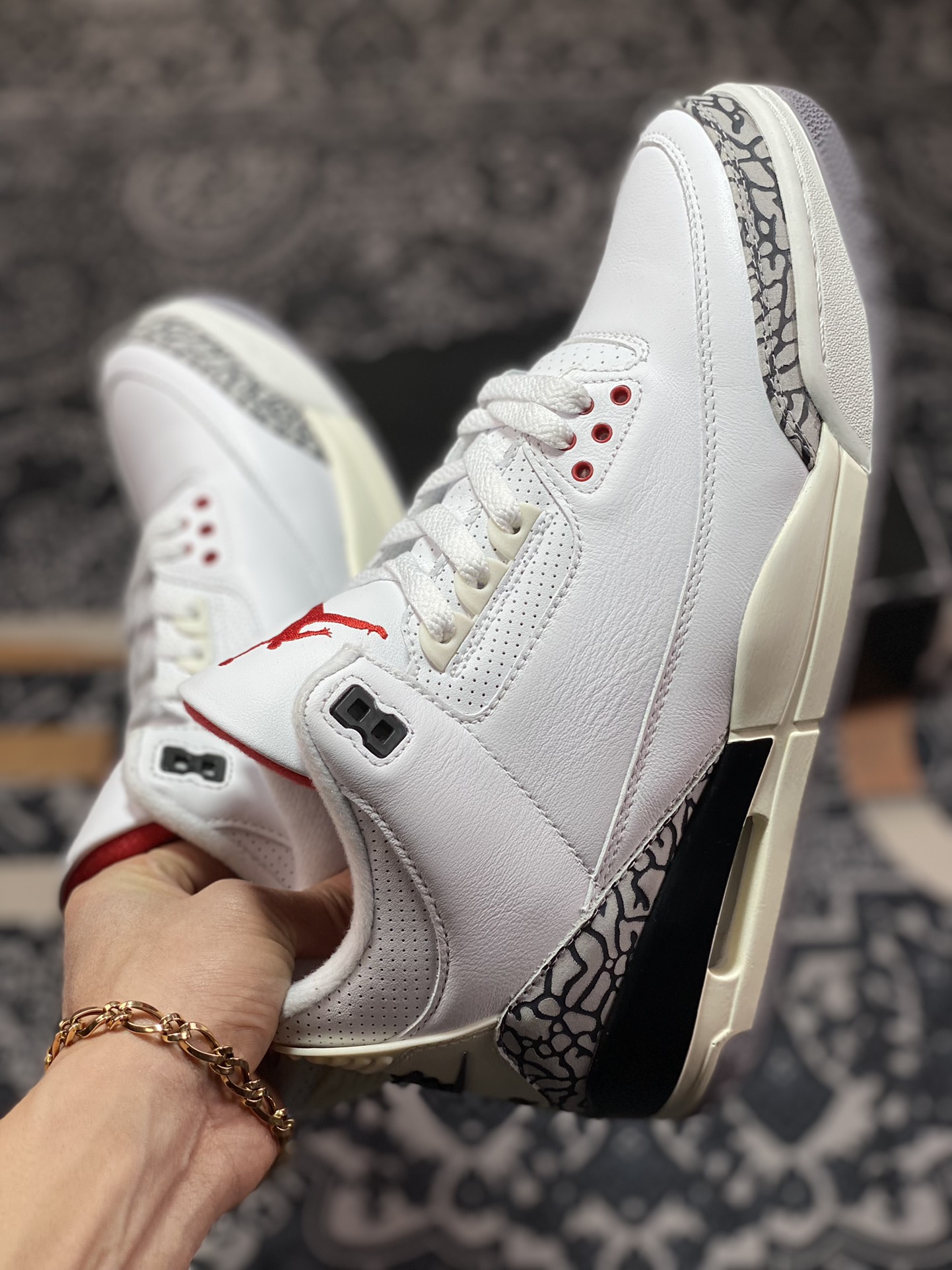 380 原装级别 S2纯原 Air Jordan 3 Retro ”White Cement Reimagined”白灰配色 DN3707-100