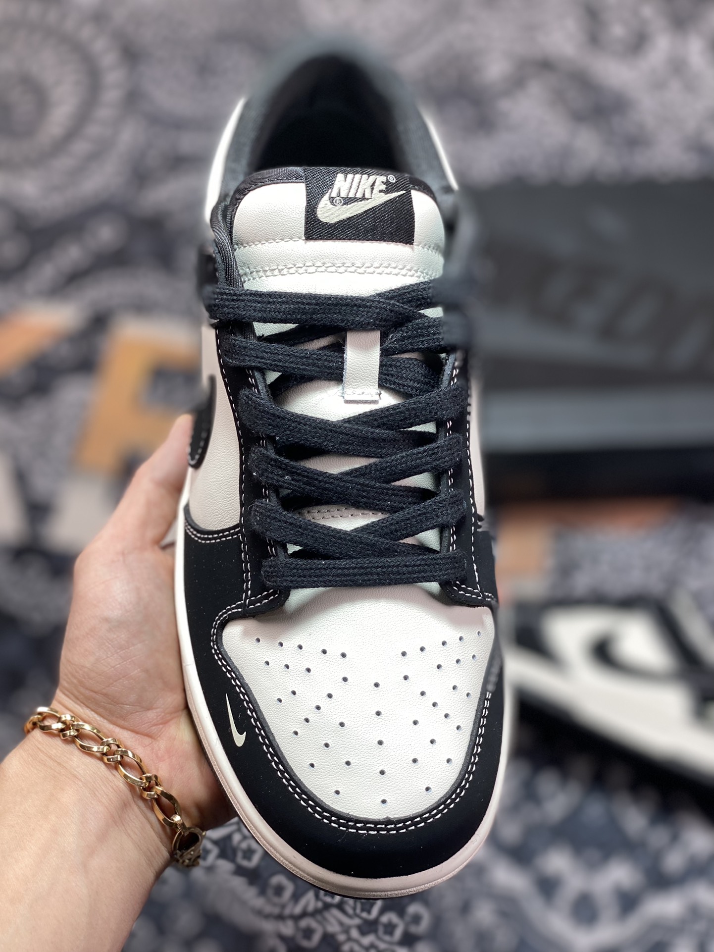 260 Carhartt WIP x Nike SB Dunk Low”Black/Beige/Bat”扣篮FC1688-300