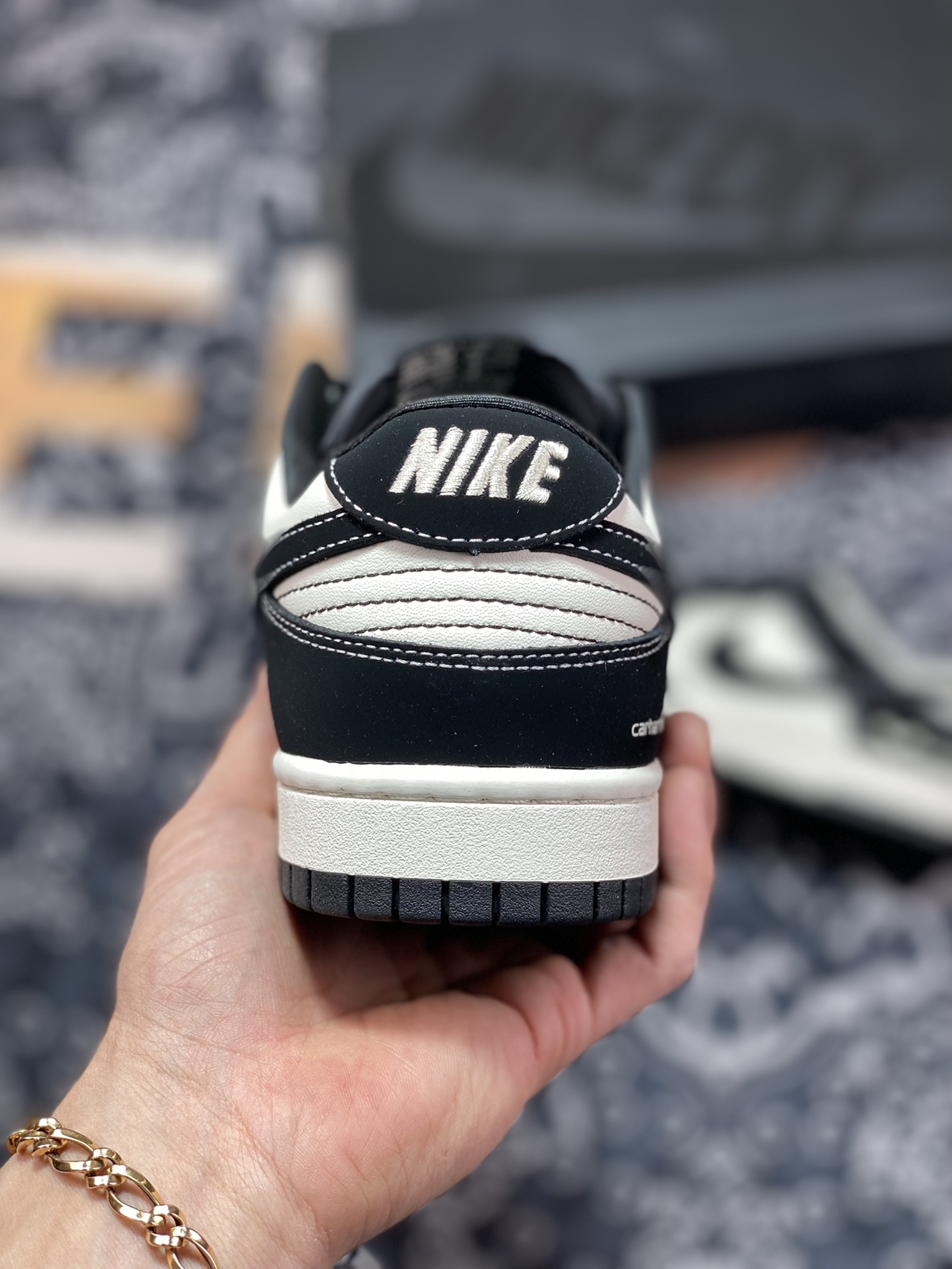 260 Carhartt WIP x Nike SB Dunk Low”Black/Beige/Bat”扣篮FC1688-300