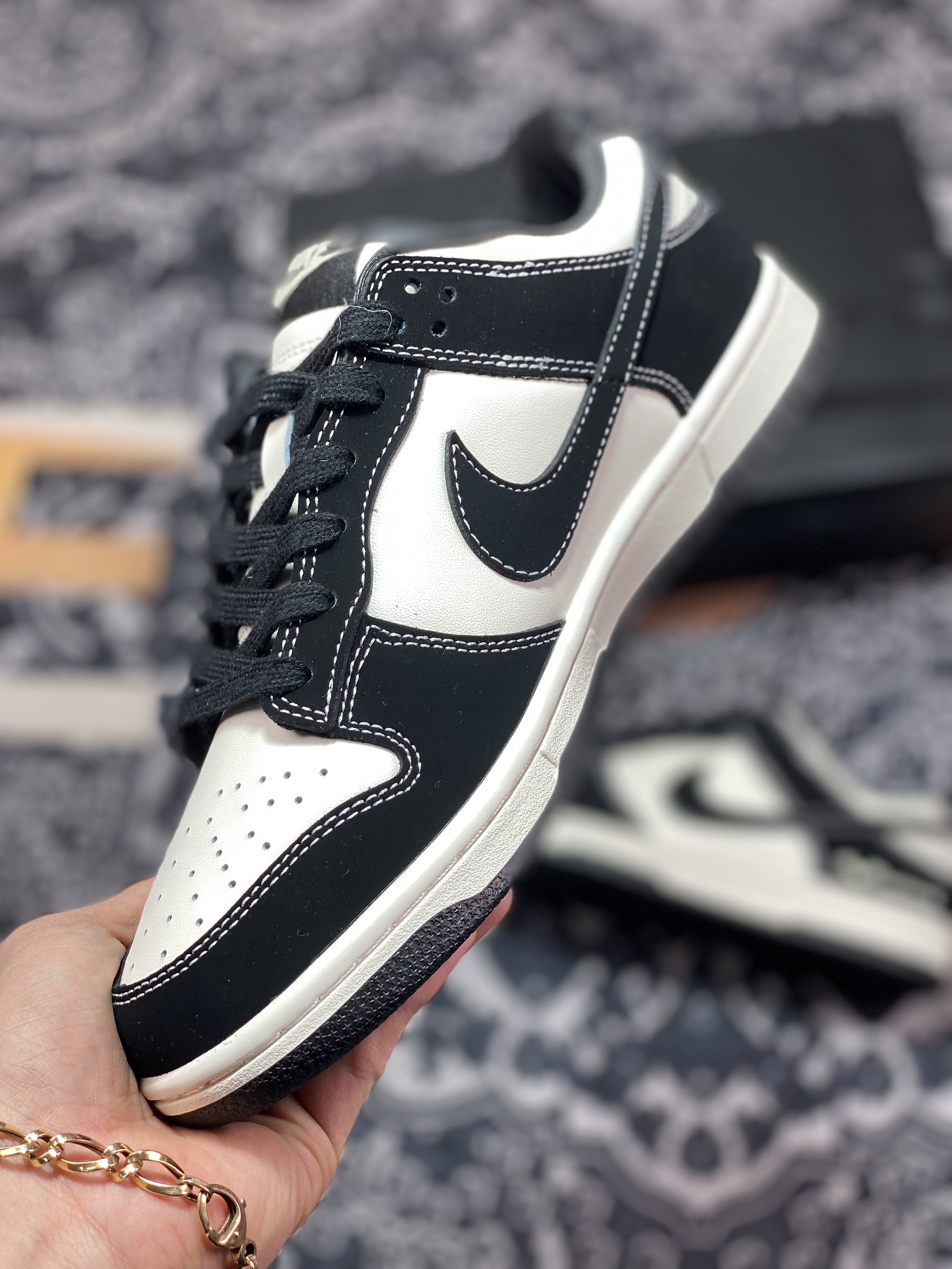 260 Carhartt WIP x Nike SB Dunk Low”Black/Beige/Bat”扣篮FC1688-300
