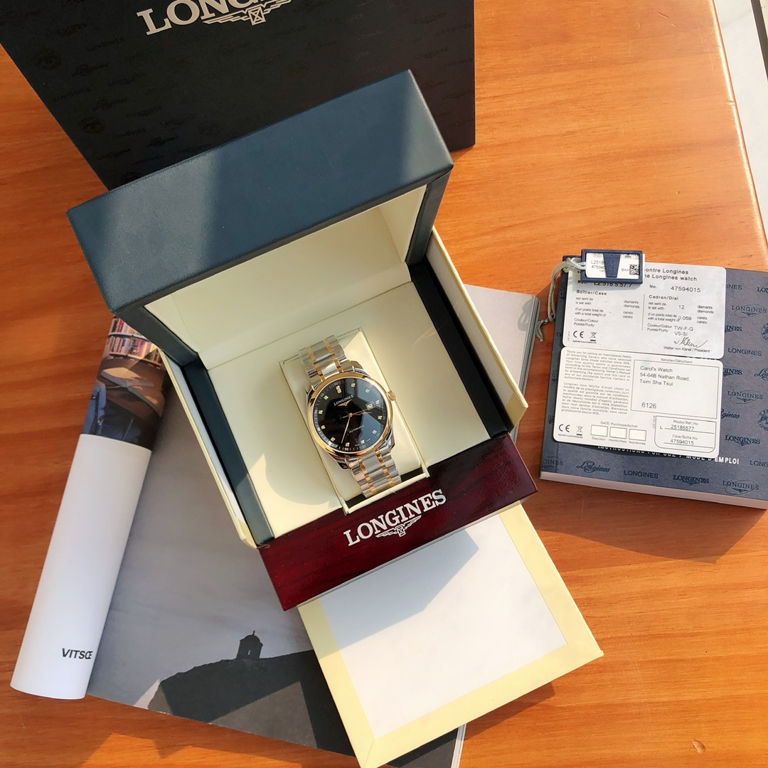 La replica di qualità
 Longines Master Collection Nuovo
 Orologio da Polso Blu Argento Lucidatura Automatic Mechanical Movement Cinturino in acciaio inossidabile