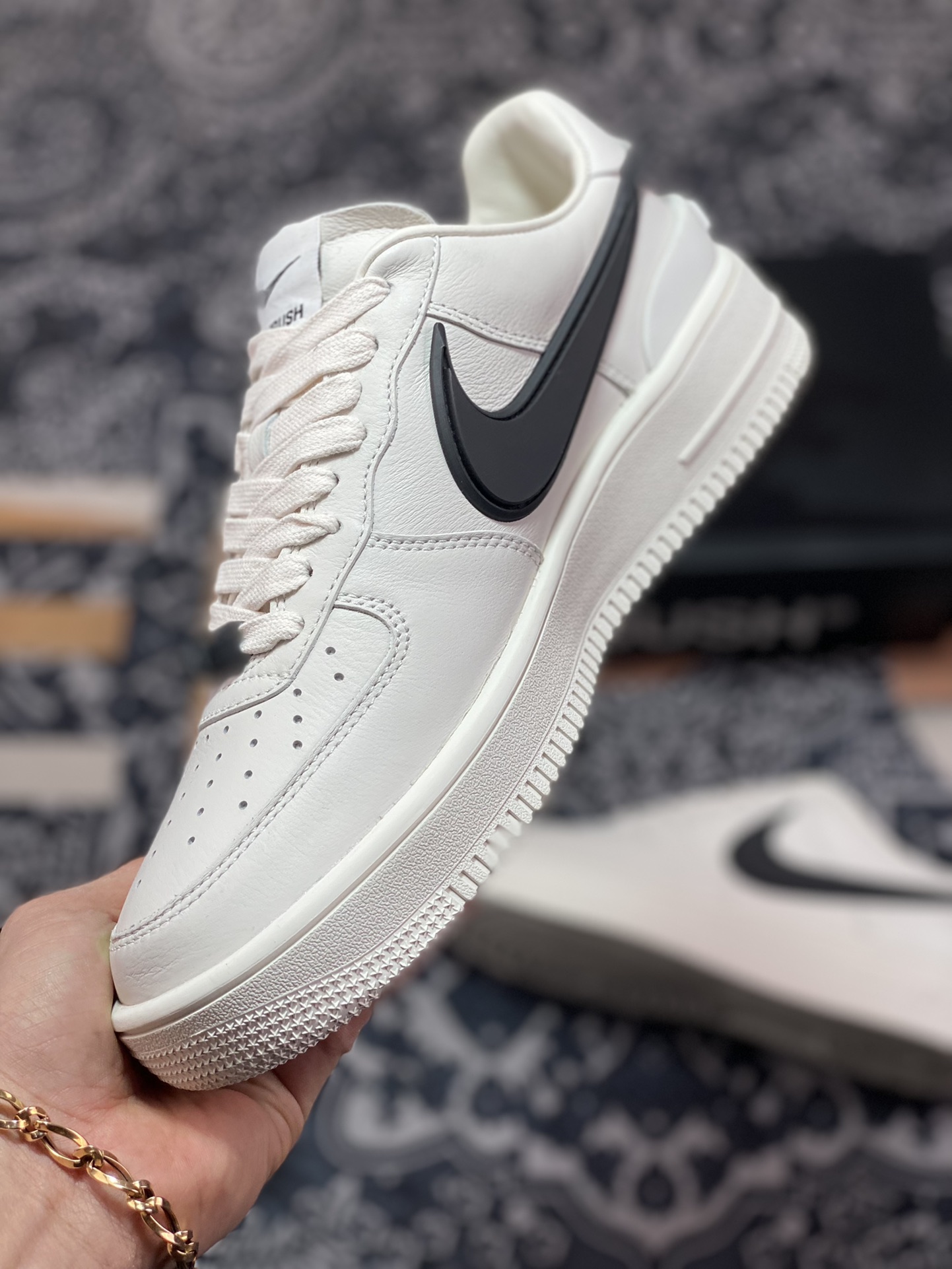 400 AMBUSH x Nike Air Force 1 Low”White/Black”空军一号宽底版系列低帮DV3464-002