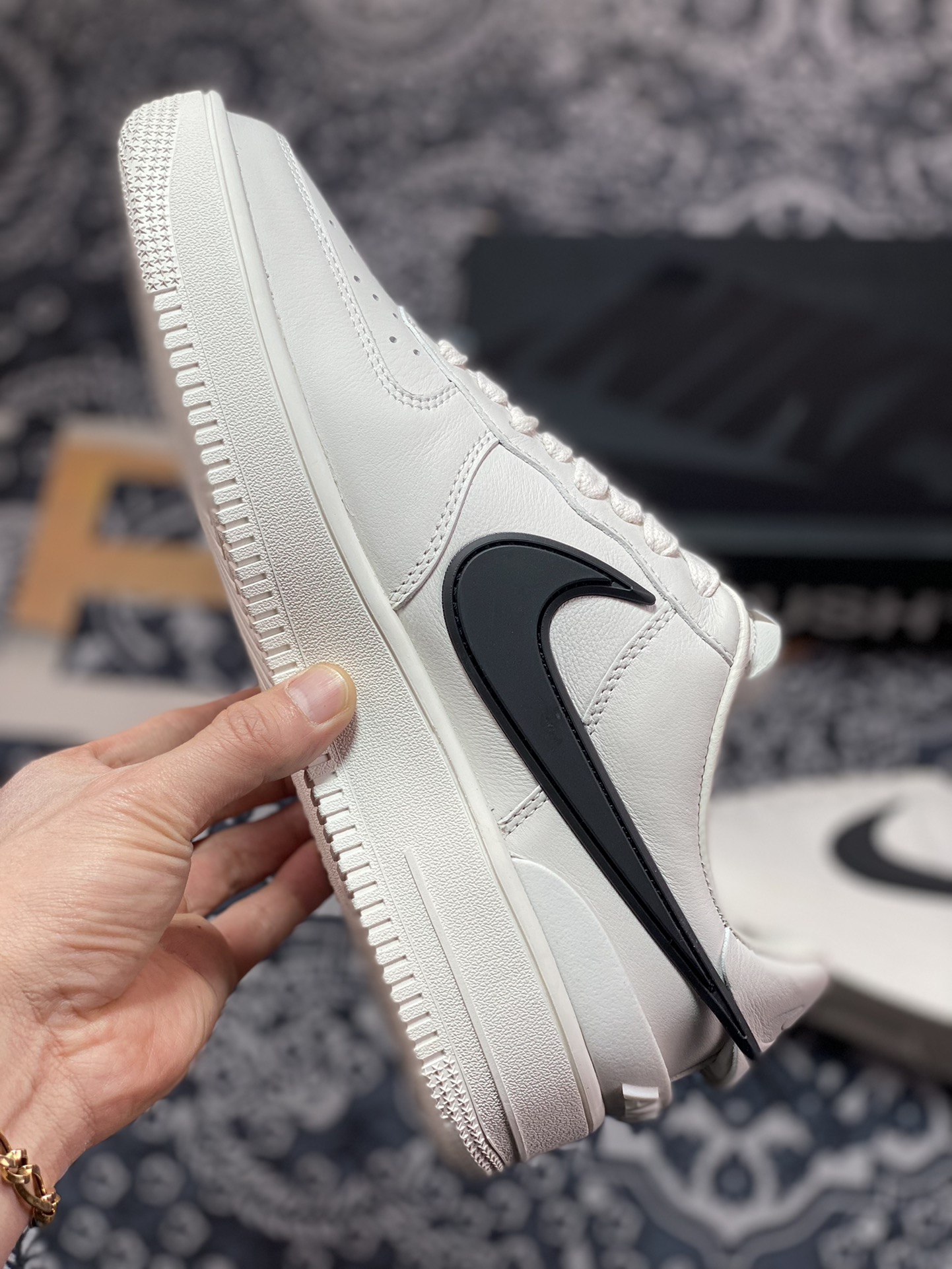 400 AMBUSH x Nike Air Force 1 Low”White/Black”空军一号宽底版系列低帮DV3464-002