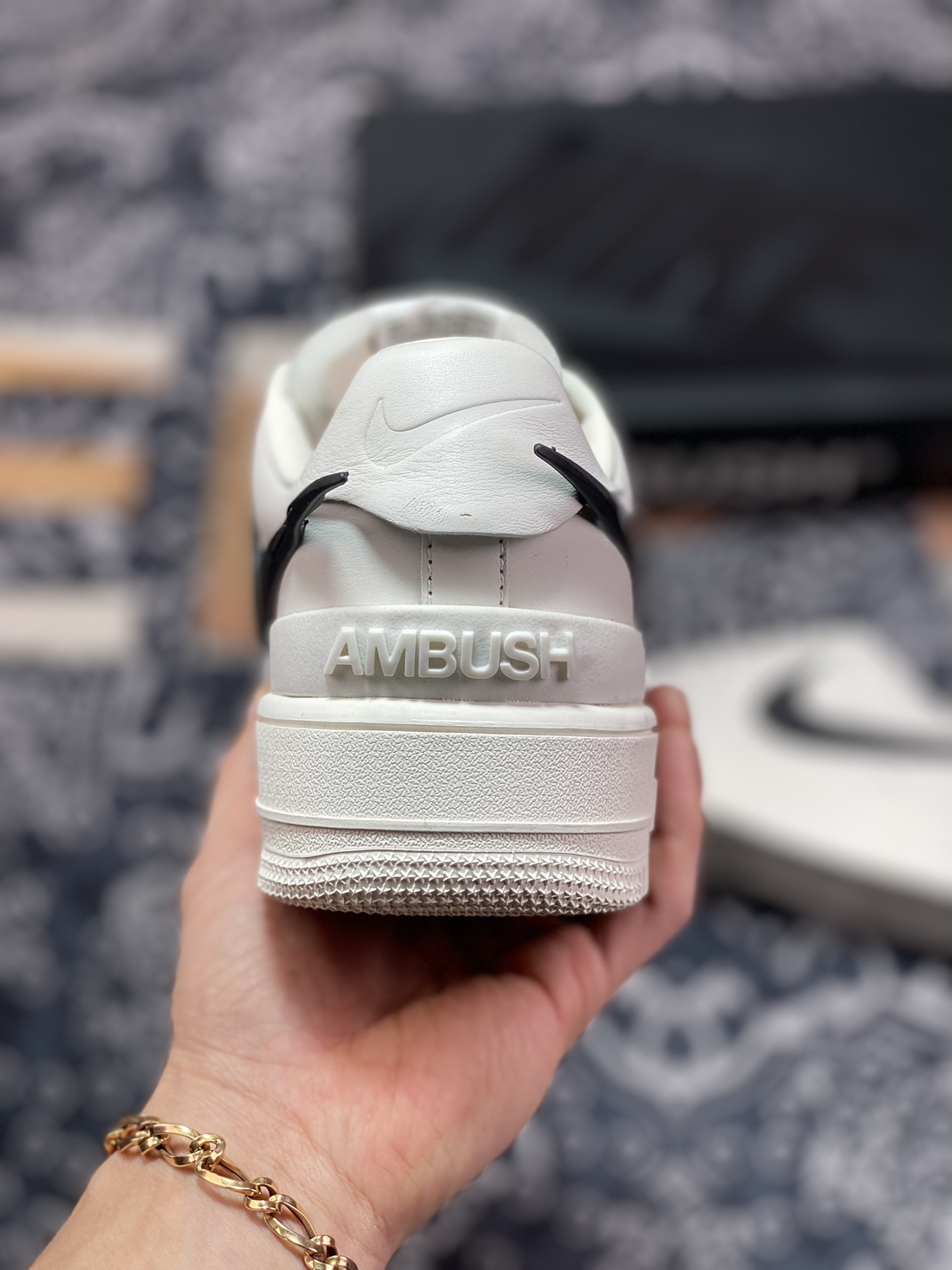 400 AMBUSH x Nike Air Force 1 Low”White/Black”空军一号宽底版系列低帮DV3464-002