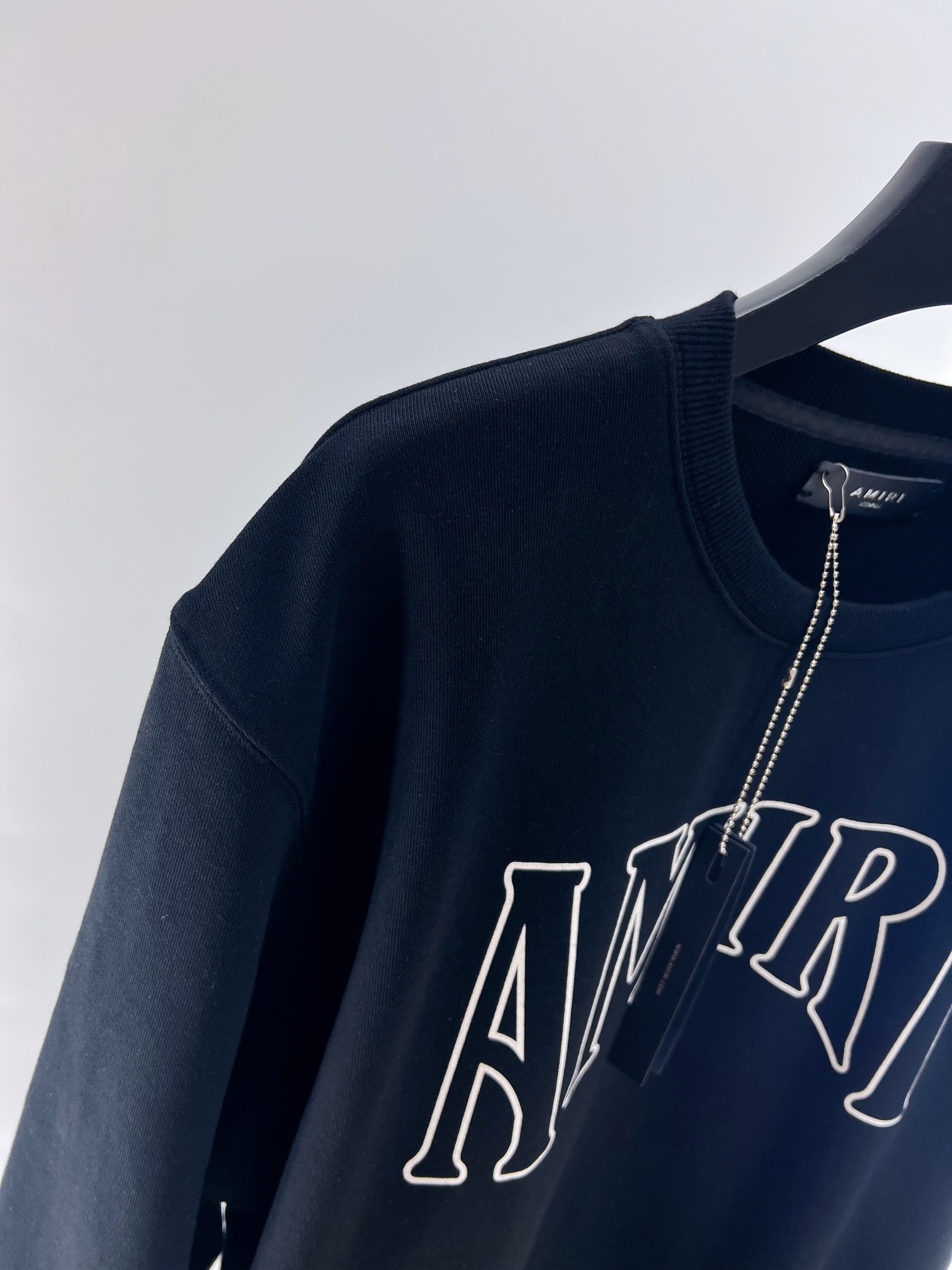 Amiri Round Neck Printed Sweatshirt Custom Terry Cotton Fabric Loose Fit 5 i1677818250 541 3