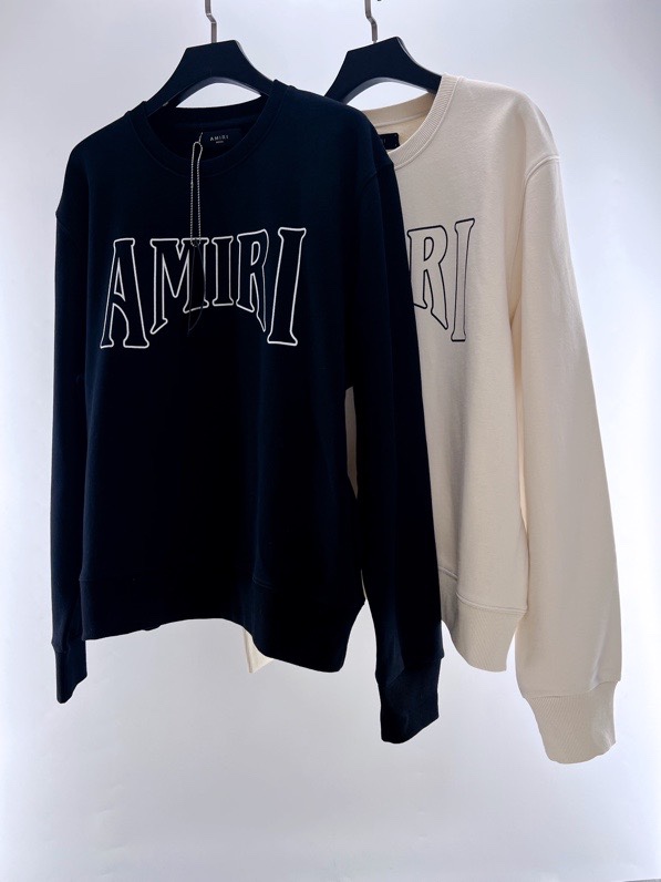 Amiri Round Neck Printed Sweatshirt Custom Terry Cotton Fabric Loose Fit 2 i1677818250 5508 0