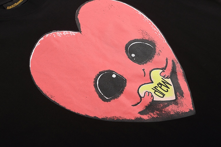 “DREW HOUSE LAUGHTY-HOSE Black T-shirts in Various Sizes with 230g Cotton Fabric” - 图片 3