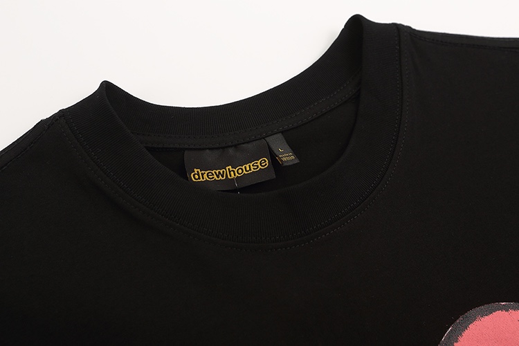“DREW HOUSE LAUGHTY-HOSE Black T-shirts in Various Sizes with 230g Cotton Fabric” - 图片 4