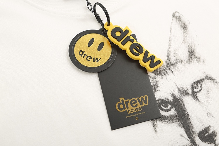 “DREW HOUS White Short Sleeve Shirt in Cotton, Sizes S-XL, 230g Fabric” - 图片 5