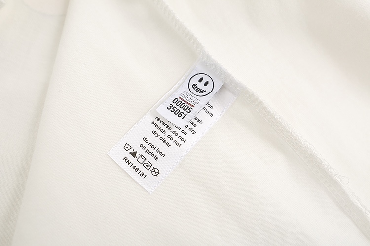 “DREW HOUS White Short Sleeve Shirt in Cotton, Sizes S-XL, 230g Fabric” - 图片 4