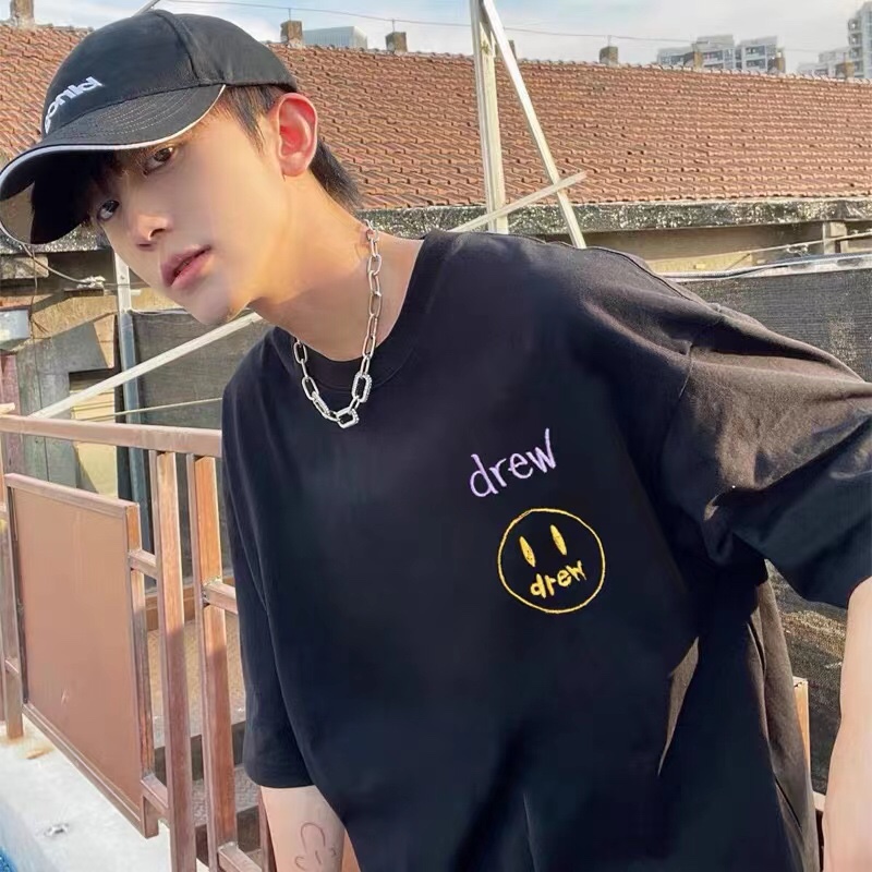 “DREW HOUSE Black and White Cotton T-Shirt in Various Sizes, 230g Fabric” - 图片 9