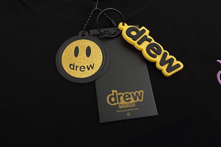 “DREW HOUSE Black and White Cotton T-Shirt in Various Sizes, 230g Fabric” - 图片 5