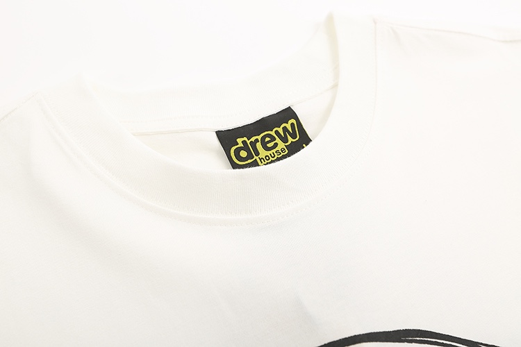 “DREW HOUSE White Cotton T-Shirt in Various Sizes, 230g Fabric” - 图片 5