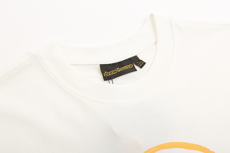 “DREW HOUSE Short Sleeve Smiles Tee in Black and White, 230g Pure Cotton Fabric” - 图片 6