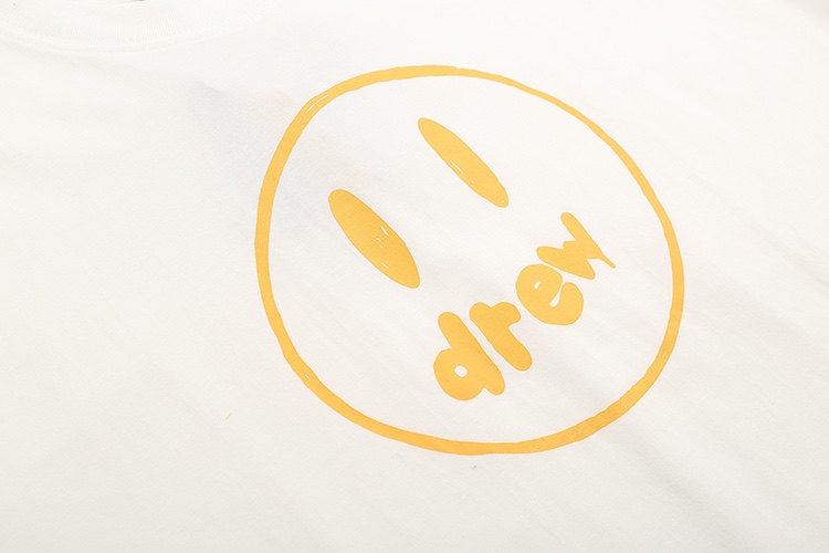 “DREW HOUSE Short Sleeve Smiles Tee in Black and White, 230g Pure Cotton Fabric” - 图片 5