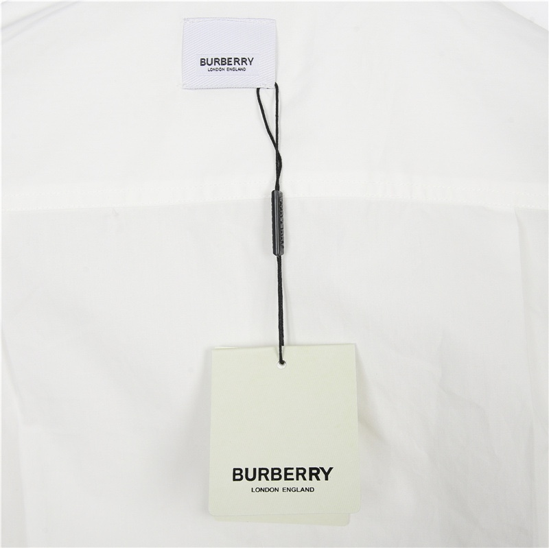 240 Burberry/巴宝莉 23ss 战马标签贴布府绸棉长袖衬衫