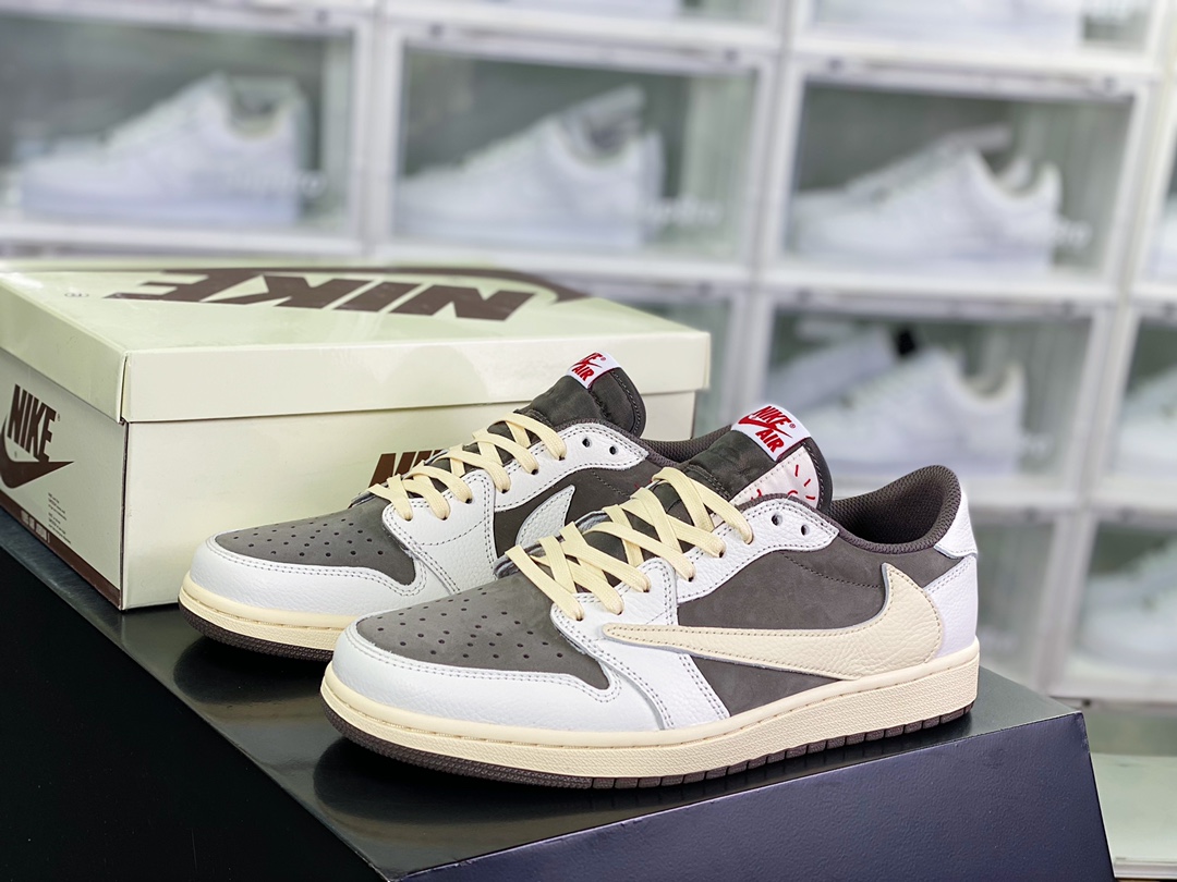 400 Travis Scott x 【Nike】 Air Jordan 1 Retro Low OG”Cactus Jack”AJ1乔丹一代DM7866-162