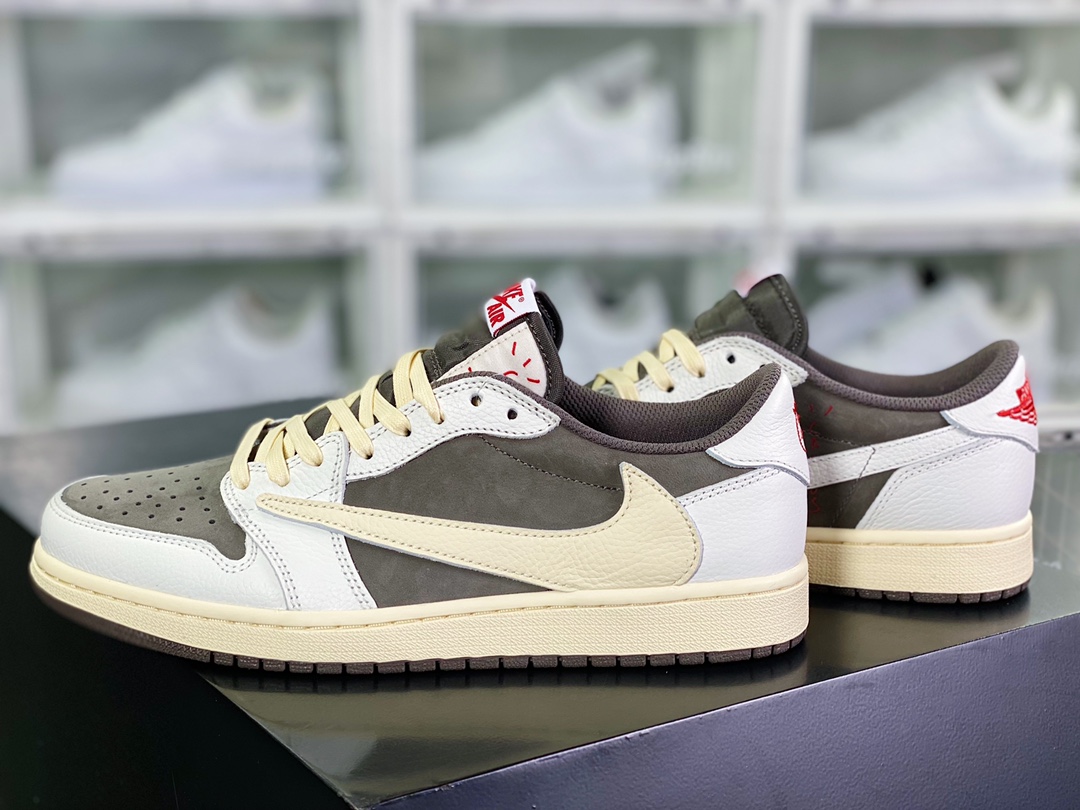 400 Travis Scott x 【Nike】 Air Jordan 1 Retro Low OG”Cactus Jack”AJ1乔丹一代DM7866-162
