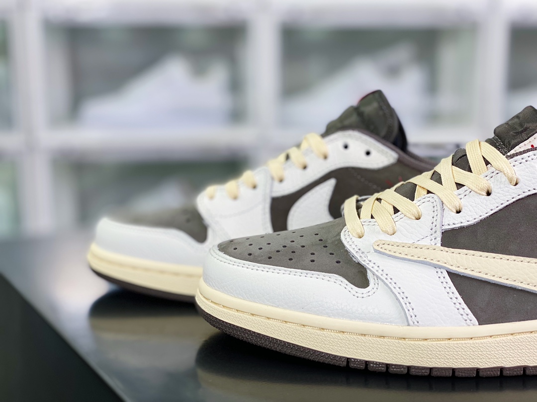 400 Travis Scott x 【Nike】 Air Jordan 1 Retro Low OG”Cactus Jack”AJ1乔丹一代DM7866-162