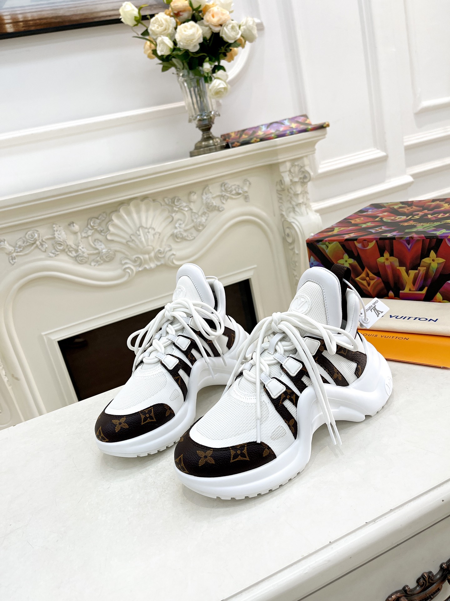 Louis Vuitton Replica
 Shoes Sneakers Same as Original
 Splicing TPU Fashion Casual