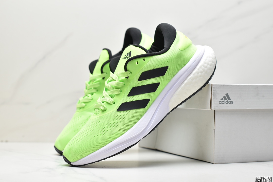 Adidas SUPERNOVA 2 shock-absorbing and rebound popcorn breathable casual running shoes