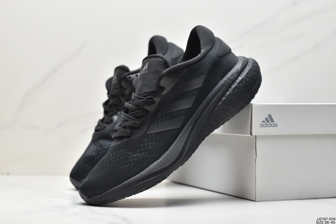 Adidas SUPERNOVA 2 shock-absorbing and rebound popcorn breathable casual running shoes