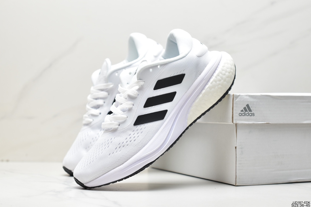 Adidas SUPERNOVA 2 shock-absorbing and rebound popcorn breathable casual running shoes