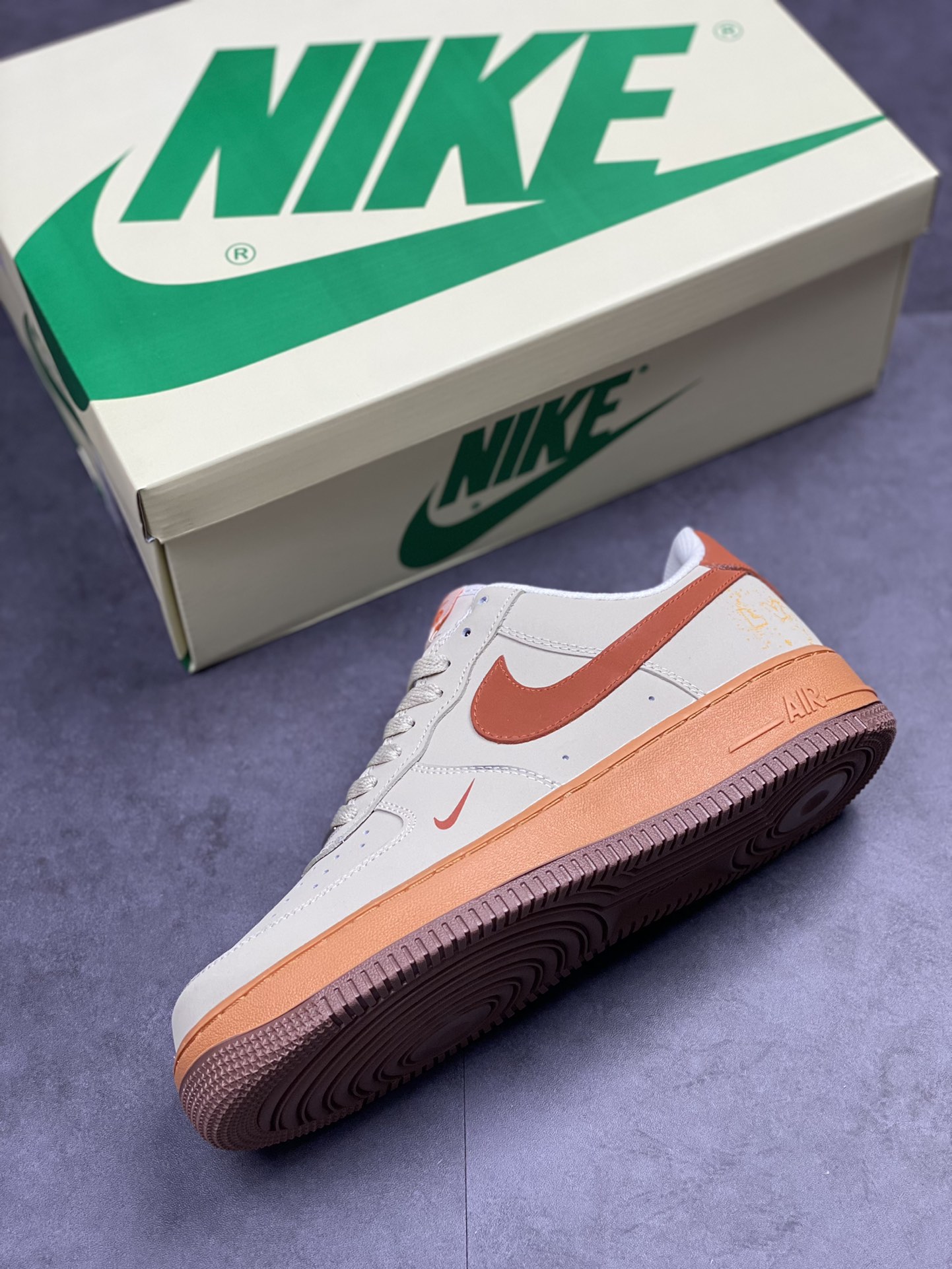 210 Nike Air Force 1 Low 07 灰橙LV联名315122-001