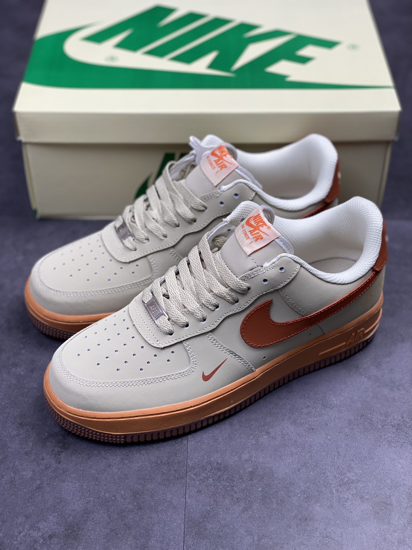 210 Nike Air Force 1 Low 07 灰橙LV联名315122-001